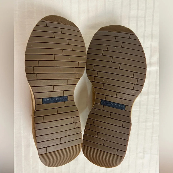 Rockport Mens Sneakers Shoes Suede Tan US Sz 9W - Picture 8 of 14